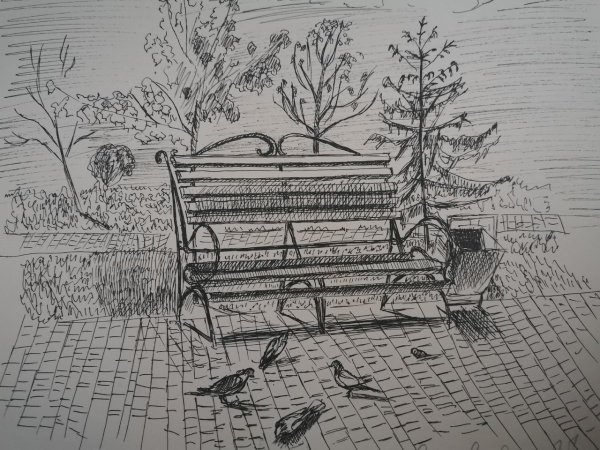 Скамейка Графика