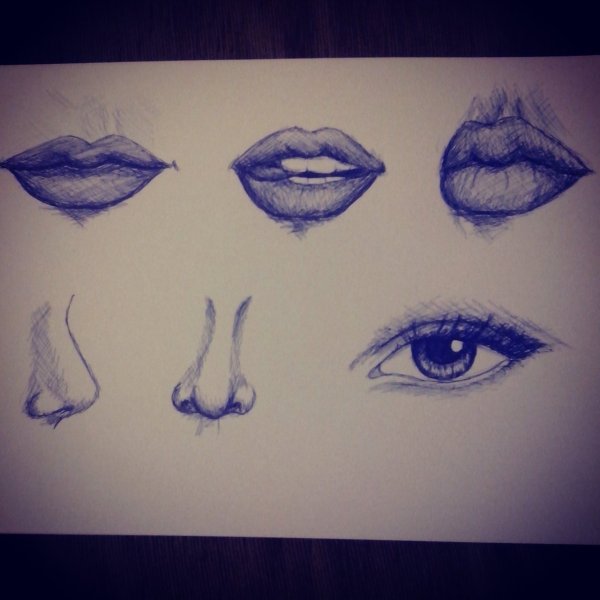 Губы рисунок