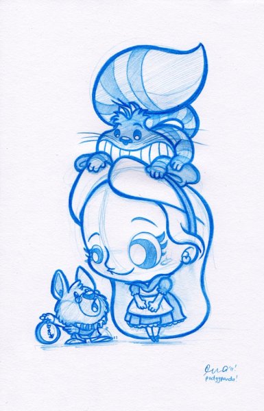 Мультяшки эскизы цветные