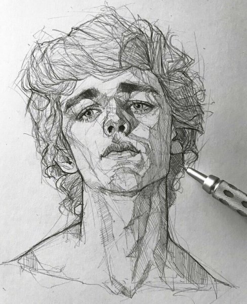 Зарисовки лица человека