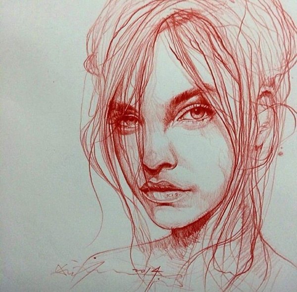 Скетчи лица