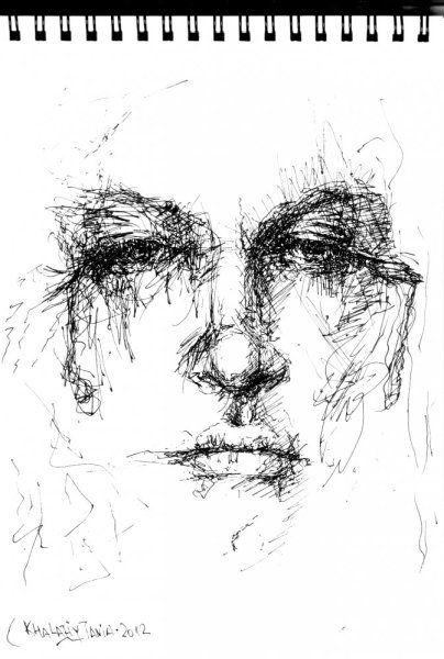 Зарисовки лица человека