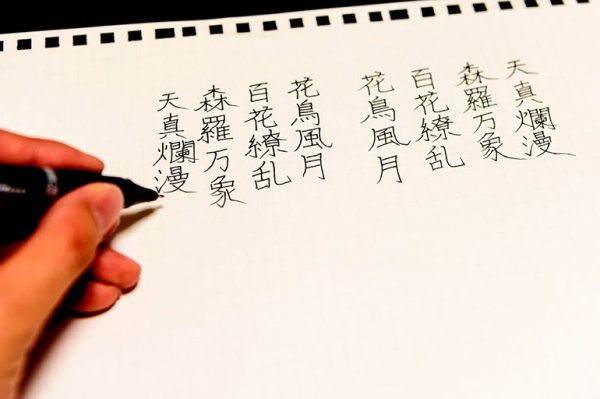 Написание китайских символов