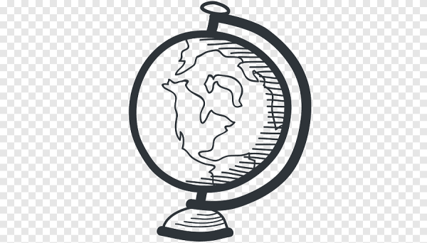 Раскраска школьный Глобус