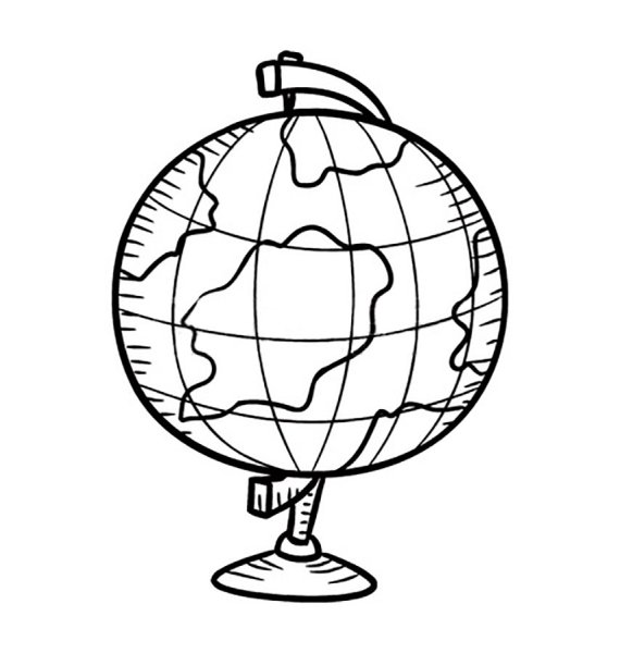 Глобус карандашом