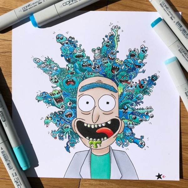 Дудлы Рик и Морти