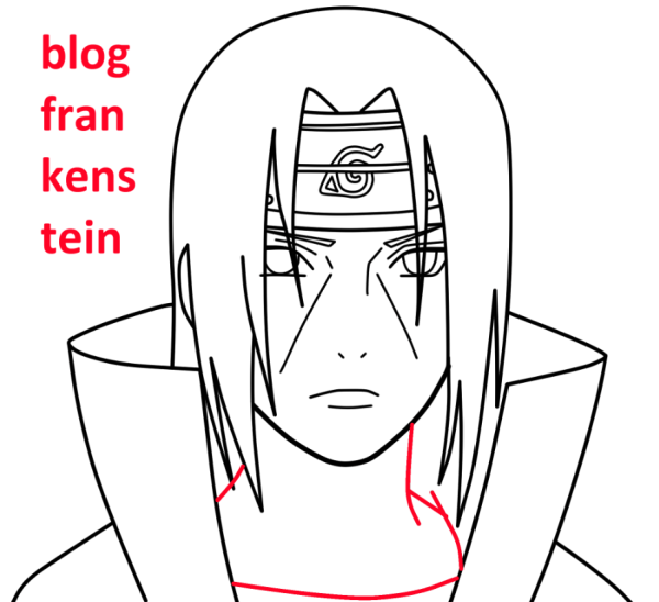 Наруто для срисовки Итачи