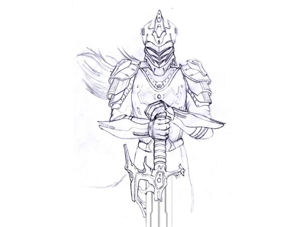 Рыцарь набросок
