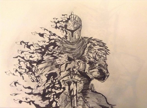 Дарк соулс 2 карандашом