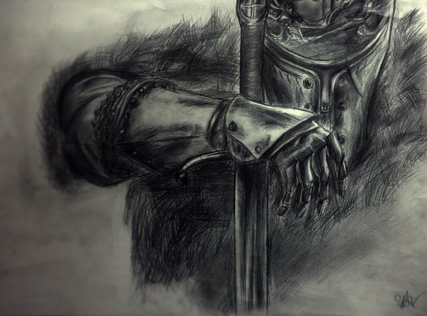 Крутой рисунок рыцаря