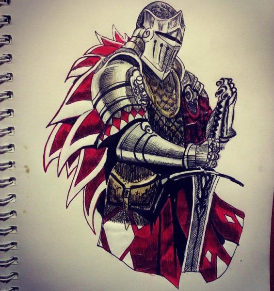 How to draw Knight Руфа