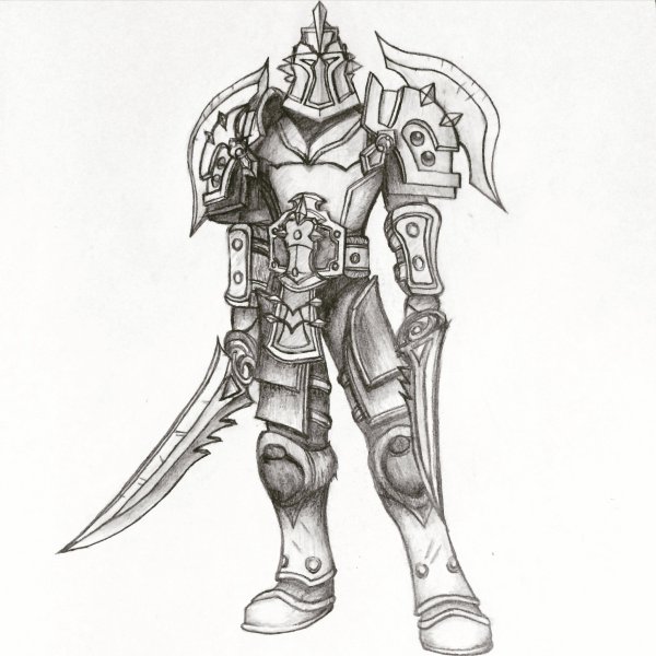 Наброски скетчи рыцарей