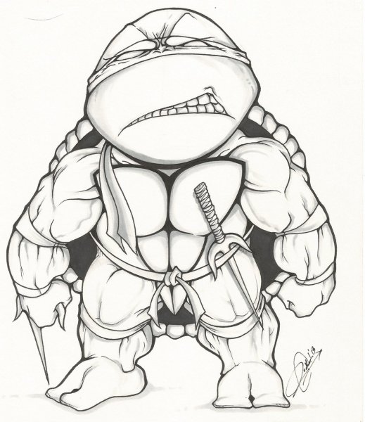 Черепашки ниндзя по эскизам 1988