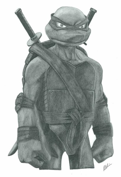 Черепашки ниндзя первый рисунок