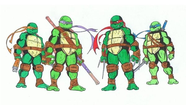 TMNT 2003 срисовка