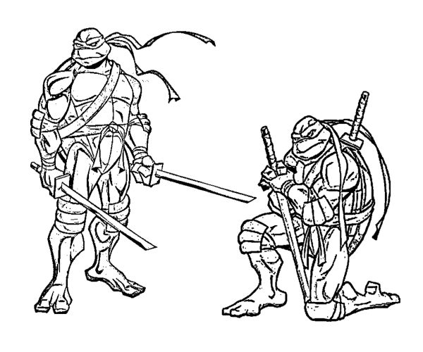 Черепашки ниндзя карандашом для срисовки