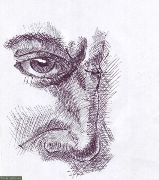 Рисунок штрихами