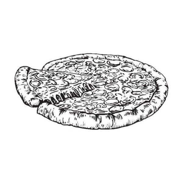 Пицца карандашом