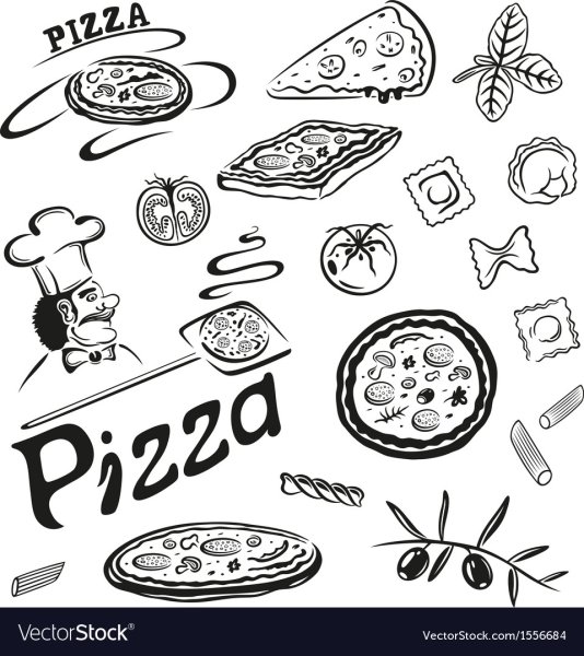 Графическое изображение пиццы