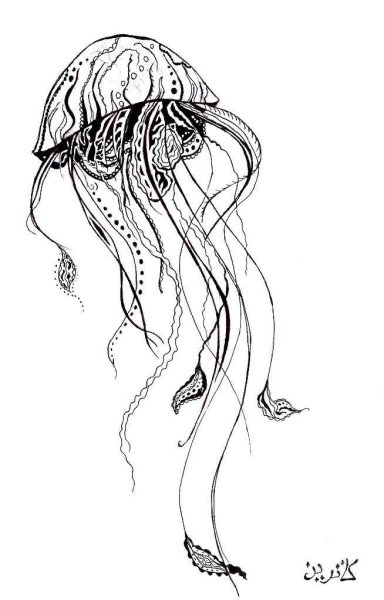 Стилизованная медуза