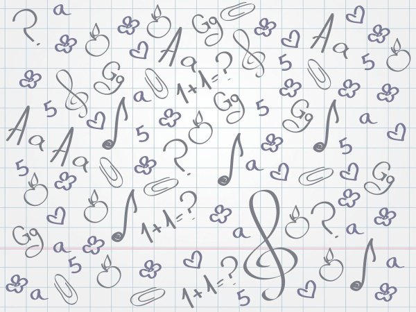 Фон Школьная тетрадь