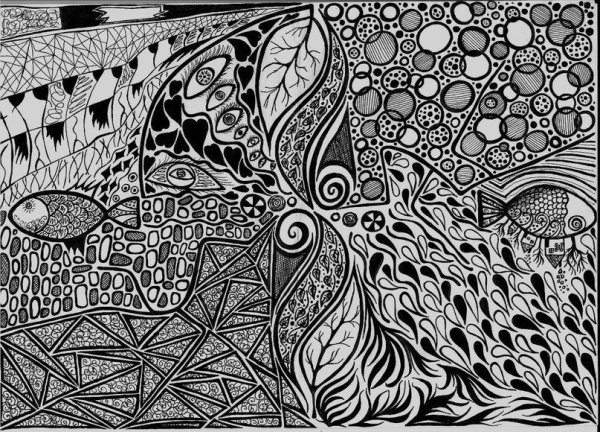 Абстрактная Графика ручкой