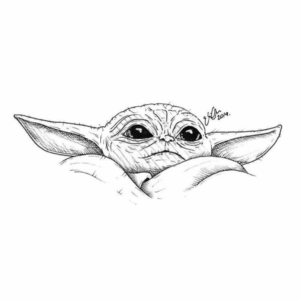 Йода эскиз тату