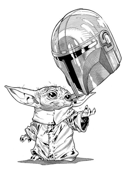 Нарисовать Йоду