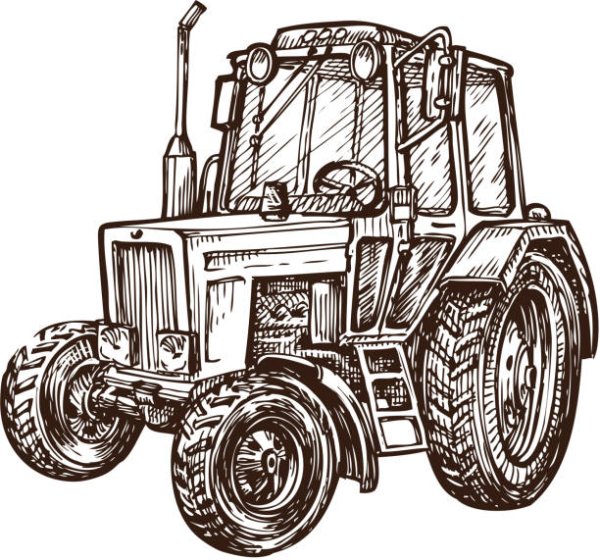 Трактор МТЗ 82 вектор