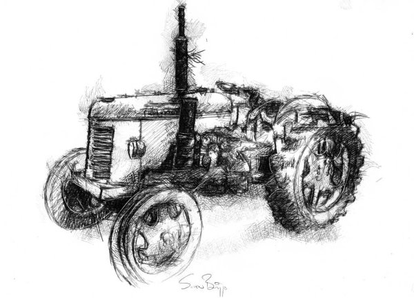 Зарисовки трактора