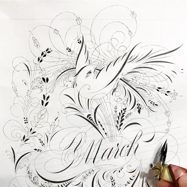 Каллиграфические росчерки флориш