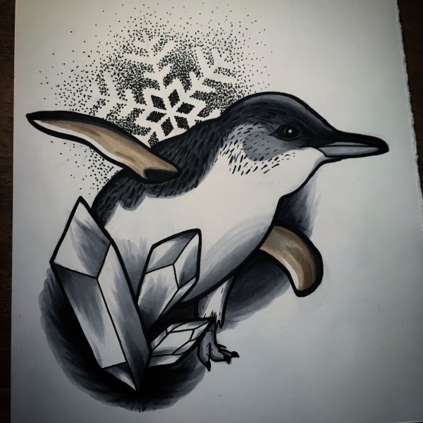 Татуировки Пингвин эскизы