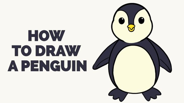 Нарисовать пингвина