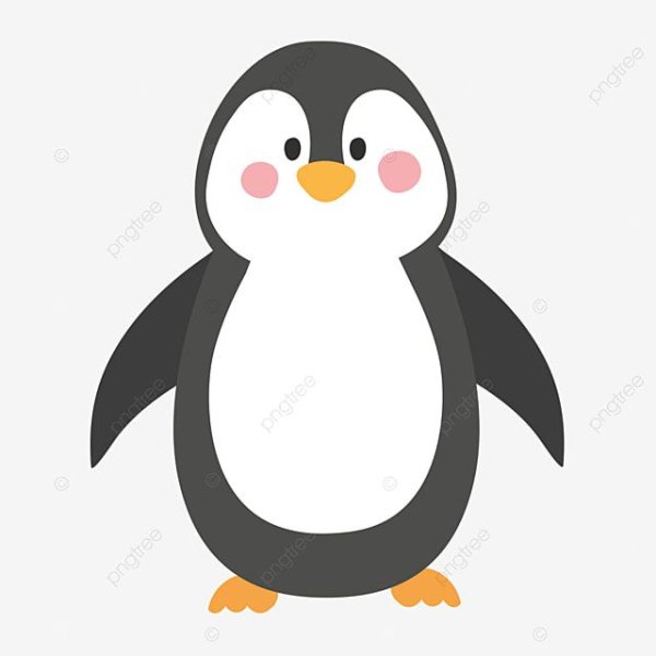 Пингвин мультяшный милый