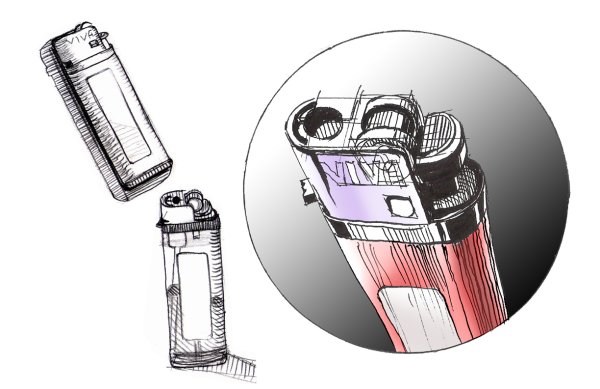 Зажигалка скетч