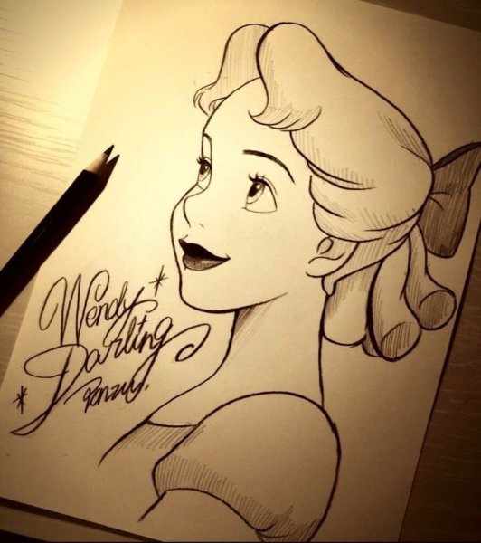 Принцессы Дисней Наброски