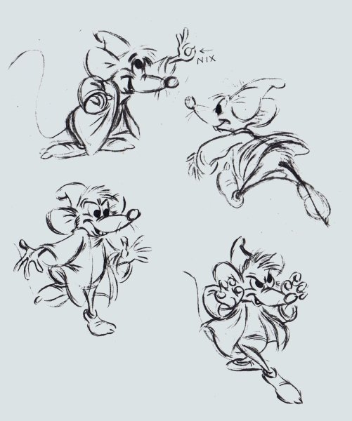 Зарисовки Диснеевских персонажей