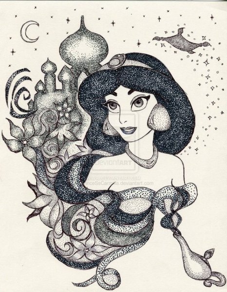 Татуировка Жасмин принцесса