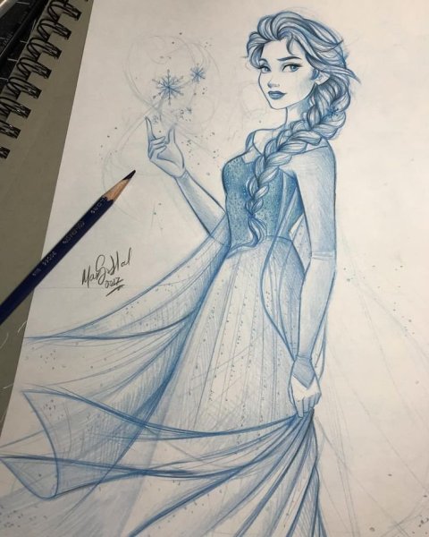 Эльза рисунок