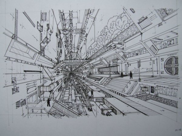Архитектурная Графика перспектива