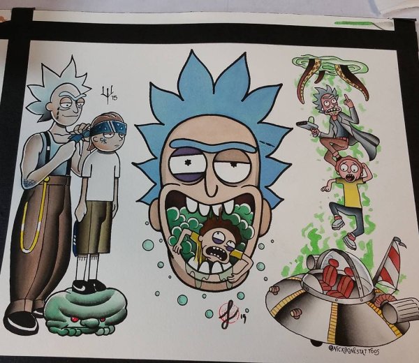 Рик и Морти скетч