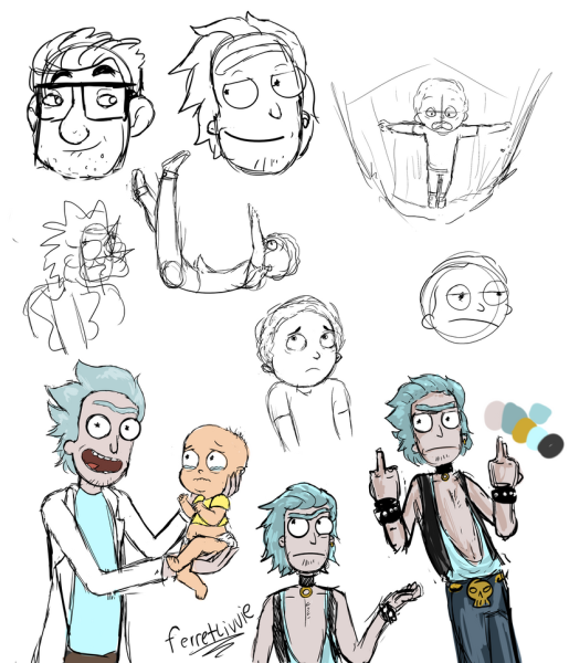 Рик и Морти скетч