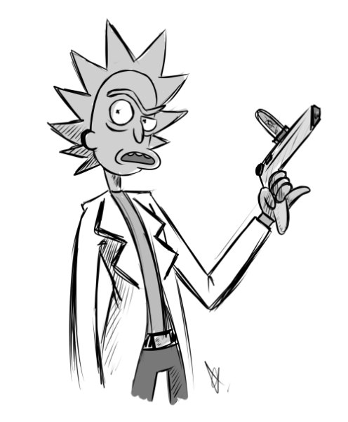 Рик и Морти для срисовки