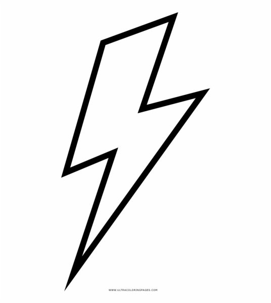 Тату молния эскиз