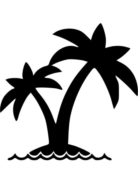 Пальма набросок