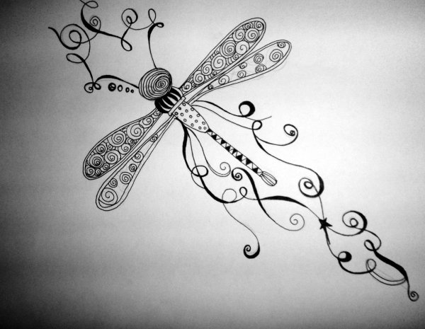 Мехенди Стрекоза