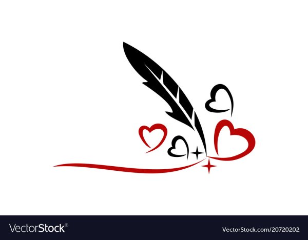 Сердце с перьями