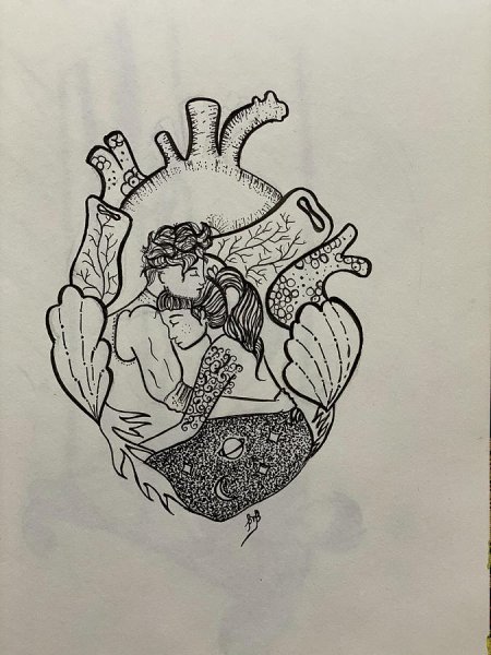 Скетч любовь