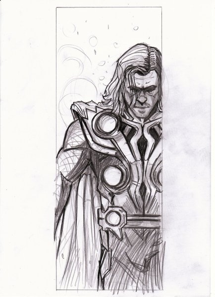 Марвел рисунки для срисовки тор