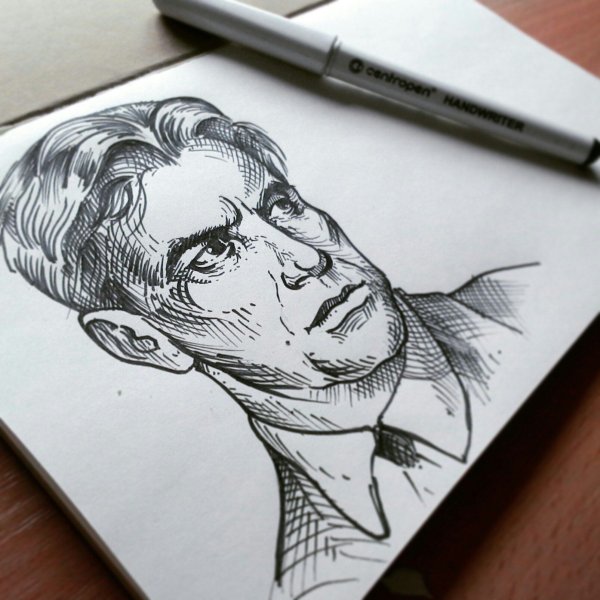 Графический портретный рисунок